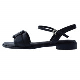 Sandale dama, din piele naturala, marca Marco Tozzi, 2-28106-28-001-01-08, negru