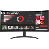 Monitor LED LG 34WR50QC-B Curbat 34 inch UWQHD VA 5 ms 100 Hz HDR FreeSync