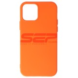 Husa Silicon iPhone 12 Pro, Tip Apple, Pumpkin - Calitate Premium
