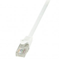 Cablu patchcord gembird, logilink, CAT6 U/UTP EconLine 15m alb foto