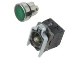 Comutator Apasare 22mm LED 1NC+NO SCHNEIDER ELECTRIC Harmony XB4 IP66 Verde 230V