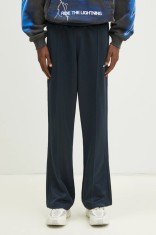 adidas Originals pantaloni de trening Flare Pant barbati, culoarea albastru marin, neted, JC8382