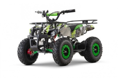 ATV electric pentru copii NITRO Torino Quad 1200W 48V Big Tyre, culoare Green Grafiti foto