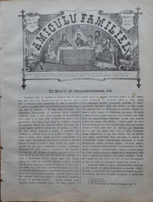 Ziarul Amiculu familiei , an 4 , nr. 13 , Gherla , 1880 , Constantin Morariu foto