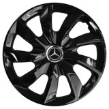 Set 4 Capace Roti 17 inch, Stig Negru Lucios, Compatibil cu Mercedes