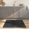 Covor Gri Bambus 100x100 cm Antiderapant Dreptunghiular Casa Living