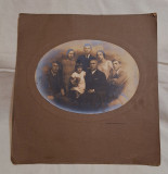 Fotografie veche de familie, gen tablou - fotograf G. Hmil Heiter din Orastie