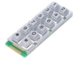 Tastatură Metalică 12 Butoane Rezistentă la Apă