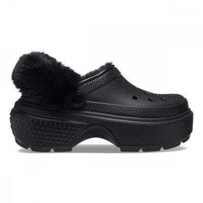 Saboti Crocs Stomp Lined Clog Negru - Black foto