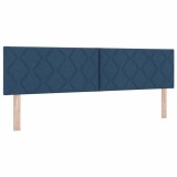 vidaXL Tăblie din Țesătură Geometric Manual albastru 180 cm țesătură
