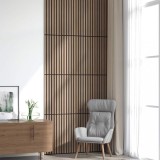 VidaXL Panouri acustice de perete 8 buc șipci 60,5x60 cm furnir stejar