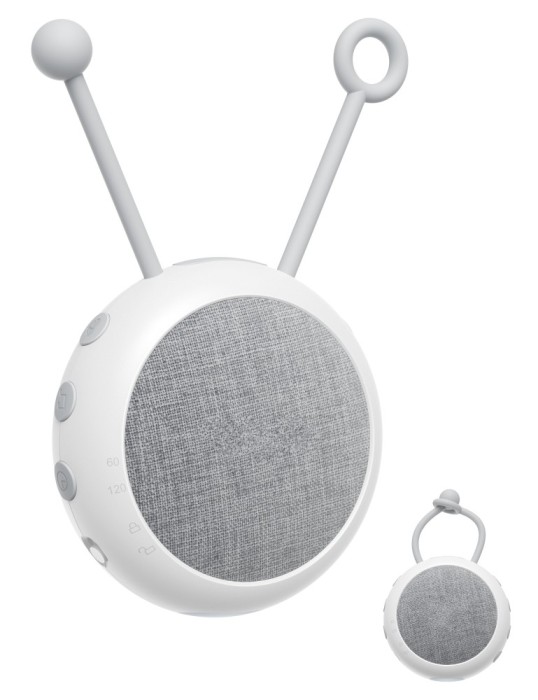 Dispozitiv generare sunete albe, Compact, Portabil, Prindere usoara, 10 sunete relaxante perfecte pentru adormit copii, Timer, Reincarcabil WhiteNoise