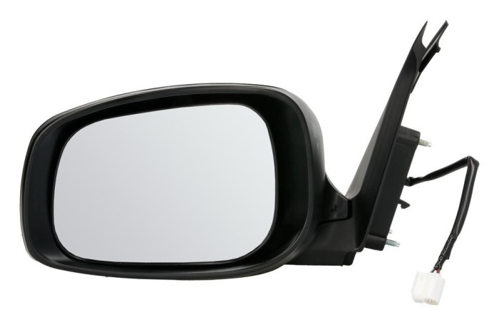 Oglinda exterioara Suzuki Swift (Sg) 03.2005-09.2010 Partea Stanga Crom Convex Electrica Fara Incalzire 8470262J005Pk, carcasa neagra grunduita