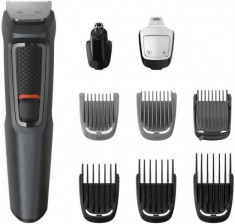 Kit de ingrijire Face Philips MG3747/15 Hair &amp;amp; Body 9 in 1 Multigroom Fara fir 70 min Negru/Gri foto