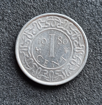 Suriname 1 cent 1980 foto