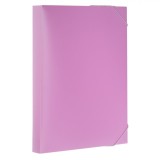 Mapă Cutie Plastic Lila, Dimensiuni 25x3.3x33cm, Elastic, Oem