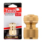 Conector furtun 1 / 2&quot; Brass Line, Tvardy T07305