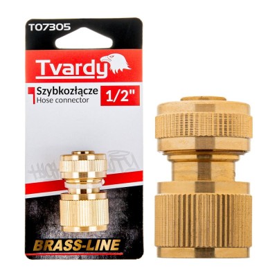 Conector furtun 1 / 2&amp;quot; Brass Line, Tvardy T07305 foto