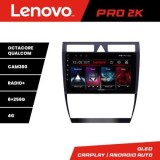 Navigatie Audi A6 Lenovo Kit-102 8 core QLED 2K 8+256 360 Android Waze USB Navigatie Internet Youtube Radio CarStore Technology