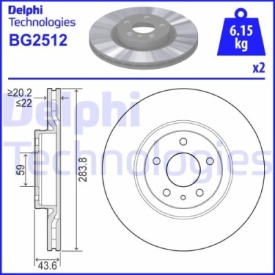 Delphi Disc frana foto