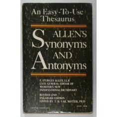 ALLEN &#039;S SYNONYMS AND ANTONYMS par F. STURGES ALLEN , 1972