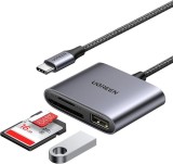CARD READER extern Ugreen, &quot;CM387&quot; interfata USB Type-C, citeste/scrie: micro-SD/SD viteza pana la 480Mbps, 1 X USB 2.0, suporta carduri maxim 2 TB, a