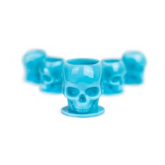 Capacele Craniu SKULL - Plastic Ink Cup 12mm/50buc - Albastru