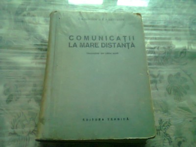 COMUNICATII LA MARE DISTANTA - V.A. NOVICOV foto