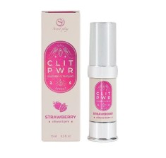 Balsam Stimulator pentru Clitoris Clit PWR cu Efect Vibrator si de Incalzire, Aroma Capsuni, 15 ml foto