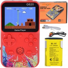 JOC ELECTRONIC PENTRU COPII MINI CONSOLĂ PORTABILĂ 620-&icirc;n-1 GAME PAD BATERIE