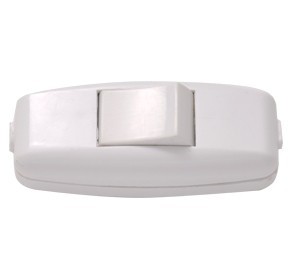 Intrerupator pe fir alb 2A 250Vac basculant