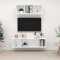 vidaXL Set de dulapuri TV, 2 piese, alb, lemn prelucrat