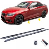 Extensie pentru praguri laterale negru lucios, potrivita pentru BMW Seria 2 F22 F23 din 13 Performance AutoTuning