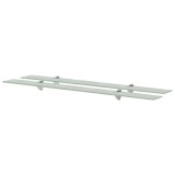Cumpara ieftin Rafturi suspendate, 2 buc., 100 x 10 cm, sticla, 8 mm