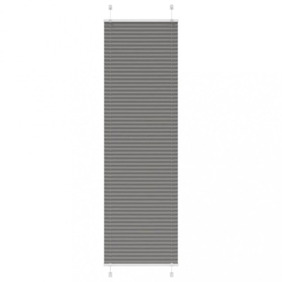 Jaluză plisată Antracit 55x200 cm Lățime țesătură 54,4 cm foto