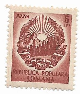 Uzuale - stema R.P.R., 5 L, 1950 - neobliterat - 4 buc. foto