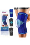 Bandaj profesional pentru genunchi Gensano pentru femei și bărbați, bandaj sportiv cu inelare a rotulei din silicon