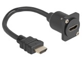 Cablu HDMI HDMI soclu-mufă 0,2m negru