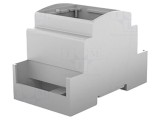 Carcasă gri pentru șină DIN 90,5x53,5x62mm