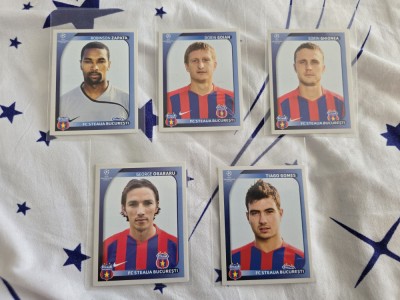 Steaua Bucuresti Panini Champions League 2008 2009 - 5 stickere foto