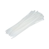 Faseta colier plastic alb 3.6x250mm 100 buc/set Longroad