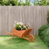 VidaXL Jardinieră tip roabă, 128x45,5x43 cm, lemn masiv de brad 364229