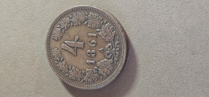 4 kreuzer 1861 A