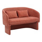 Cumpara ieftin Canapea cu 2 locuri Playmob Caramiziu 128x65x79 cm