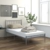 VidaXL Cadru de pat, gri, 100x200 cm, metal 325014