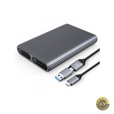 Rack Orico AM2C3-2SN Dual Disk pentru SSD SATA M.2 NVMe Gri