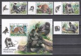 Angola 2018 - Primate, Serie cu Tapsuri + Colita, MNH