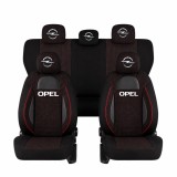 Set Huse Scaune Universale Racing Negru Personalizate cu Opel