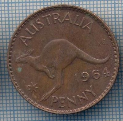 AX 918 MONEDA- AUSTRALIA - 1 PENNY -ANUL 1964 -STAREA CARE SE VEDE foto