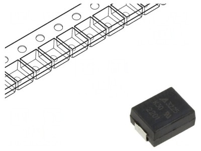 Varistor SMD 3225 oxid de metal 30VAC 38VDC 0,9J 100A 10mW foto